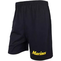 Men's Black Running Short - Yellow Marines 2XL