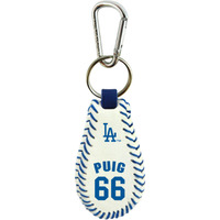 Los Angeles Dodgers Keychain Team Color Baseball Yasiel Puig CO