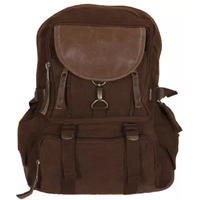 Retro Parisian City Daypack - Vintage Brown