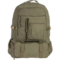 Retro Cantabrian Excursion Rucksack (No Leather Trim) - Olive Drab