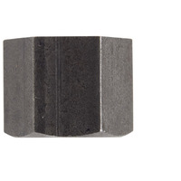 CAP HEX 1/4"" BLACK (Pack of 5)