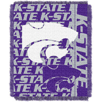 Kansas State OFFICIAL Collegiate "Double Play" Woven Jacquard Throw(D0102HHBMMV.)