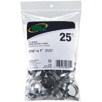 HOSECLMP 7/16-1 SS 25PK(Pack of 1)