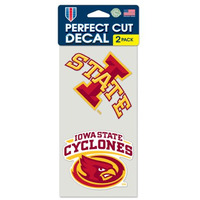 Iowa State Cyclones Set of 2 Die Cut Decals