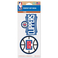 Los Angeles Clippers Decal 4x4 Perfect Cut Set of 2