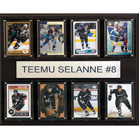 NHL 12"x15" Teemu Selanne Anaheim Ducks 8-Card Plaque