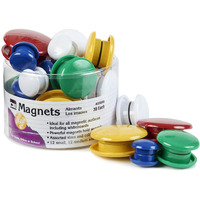 MAGNETS ROUND 30/TUB ASSORTED SIZES