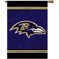 Baltimore Ravens Flag 28x40 House 1-Sided CO