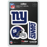 New York Giants Decal Die Cut Team 3 Pack