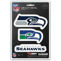 Seattle Seahawks Decal Die Cut Team 3 Pack