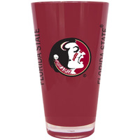Florida State Seminoles Glass 20oz Pint Plastic Insulated CO