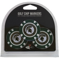 Michigan State Spartans Golf Chip with Marker 3 Pack