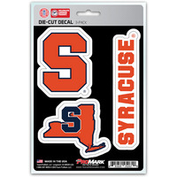 Syracuse Orange Decal Die Cut Team 3 Pack