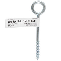 BOLT EYE LAG 1/4""X3-3/4"" (Pack of 10)