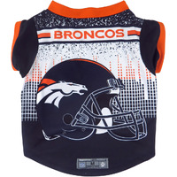 Denver Broncos Pet Performance Tee Shirt Size XL