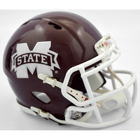 Mississippi State Bulldogs Helmet Riddell Replica Mini Speed Style - Special Order