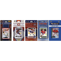 NHL Montreal Canadiens 5 Different Licensed Trading Card Team Sets
