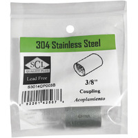 FEMALE COUPLING 3/8" SS (Pack of 1)