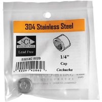 PIPE CAP 1/4" SS (Pack of 1)