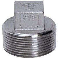 SQUARE HD PLUG 1-1/4" SS (Pack of 1)