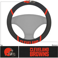 Cleveland Browns Steering Wheel Cover Mesh/Stitched