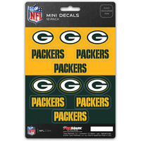 Green Bay Packers Decal Set Mini 12 Pack