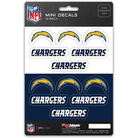 Los Angeles Chargers Decal Set Mini 12 Pack