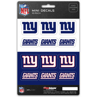 New York Giants Decal Set Mini 12 Pack