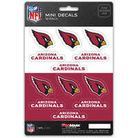 Arizona Cardinals Decal Set Mini 12 Pack