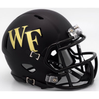 Wake Forest Demon Deacons Helmet Riddell Replica Mini Speed Style Matte Black - Special Order
