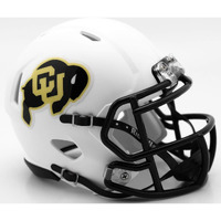 Colorado Buffaloes Helmet - Riddell Replica Mini - Speed Style - Matte White - Special Order