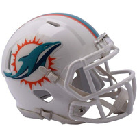 Miami Dolphins Helmet Riddell Replica Mini Speed Style 2018