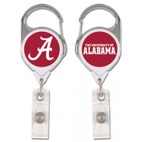 Alabama Crimson Tide Badge Holder Premium Retractable