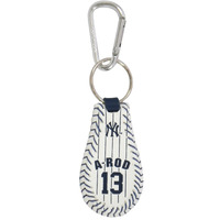 New York Yankees Keychain Baseball Pinstripe Alex Rodriguez CO