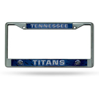 Tennessee Titans License Plate Frame Chrome Printed Insert
