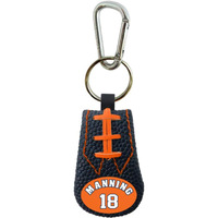 Denver Broncos Keychain Team Color Football Peyton Manning Design CO