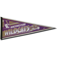 Northwestern Wildcats Pennant 12x30 Carded Rico
