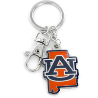 Auburn Tigers Keychain State Design - Special Order