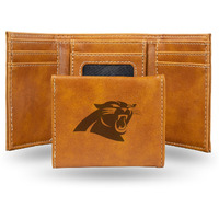 Carolina Panthers Wallet Trifold Laser Engraved