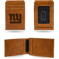 New York Giants Wallet Front Pocket Laser Engraved