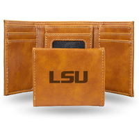 LSU Tigers Wallet Trifold Laser Engraved