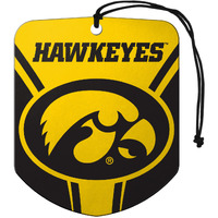 Iowa Hawkeyes Air Freshener Shield Design 2 Pack