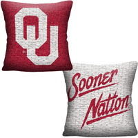 Oklahoma OFFICIAL NCAA "Invert" Woven Pillow(D0102HHDE2A.)