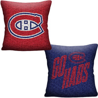 Canadiens OFFICIAL "Invert" Woven Pillow(D0102HHD6DA.)