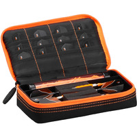 Casemaster Plazma Dart Case Black with Orange Zipper