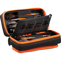 Casemaster Plazma Pro Dart Case Black with Orange Zipper and Phone Pocket