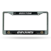 Boston Bruins License Plate Frame Chrome Printed Insert