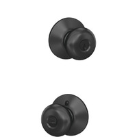 ENTRY KNOB PLYMTH MTBLK (Pack of 1)