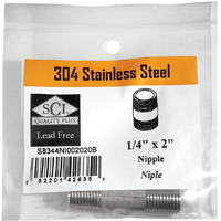 NIPPLE SS 1/4" X 2 " (Pack of 1)