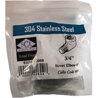 STREET ELBOW 90 3/4"SS (Pack of 1)